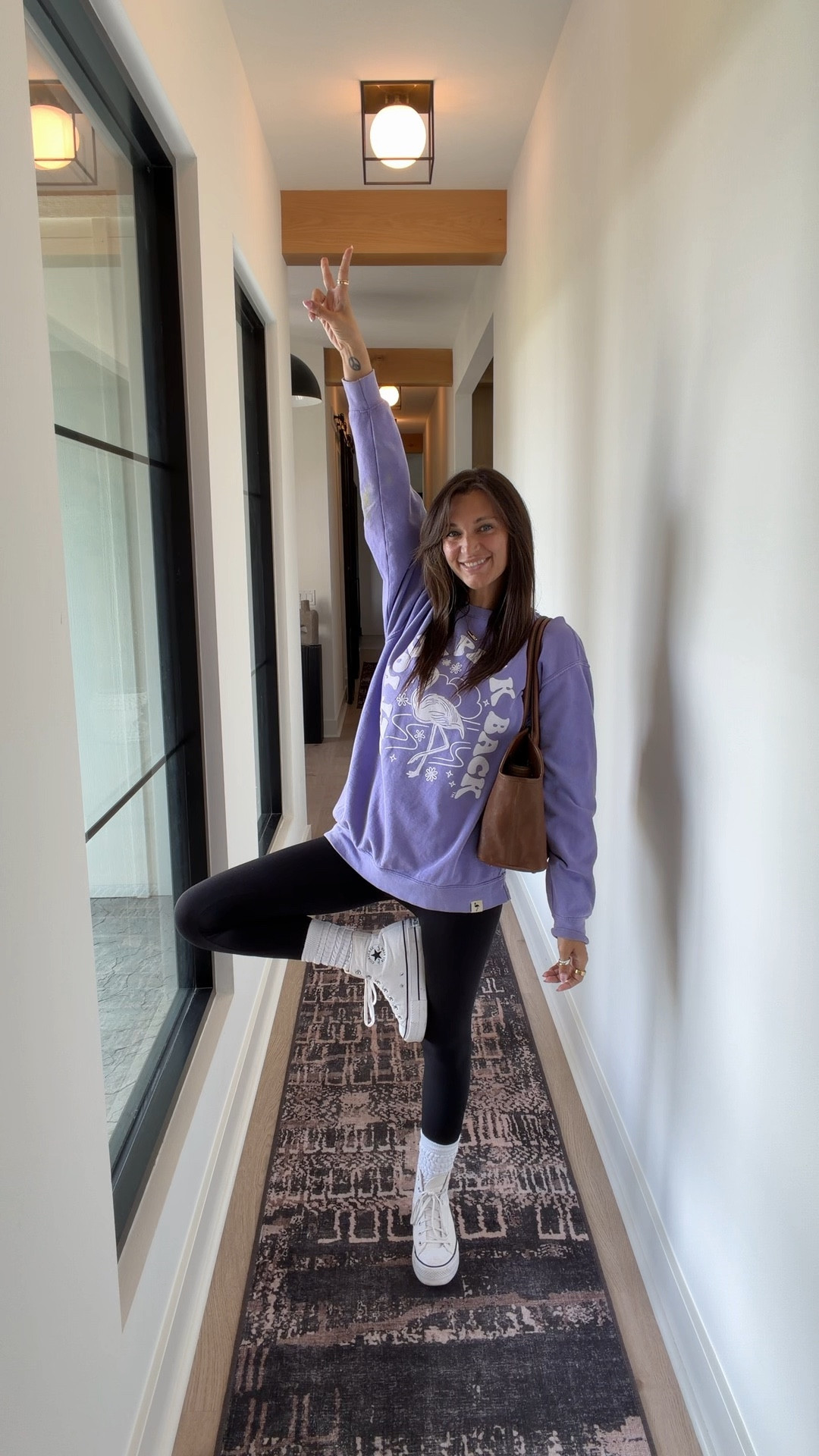 comfy and casual only, for the movies 🥰

top- medium
pants- small

athleisure, get your pink back, sweatshirt, spring style, purple, converse, leggings, spanx


#LTKSeasonal #LTKootd #LTKmomlife