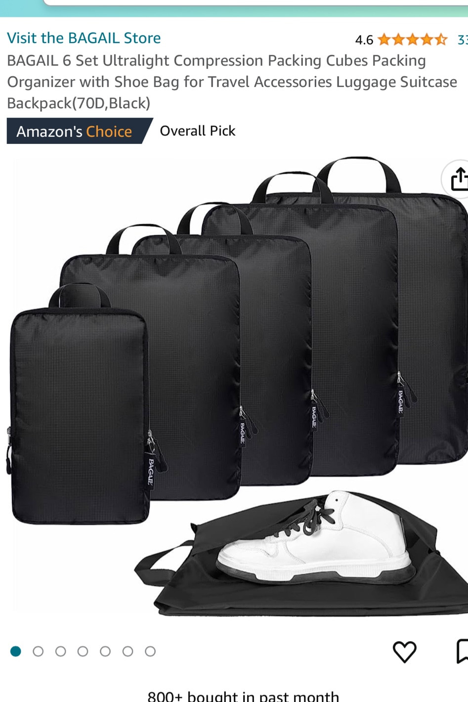 Packing cubes with compression