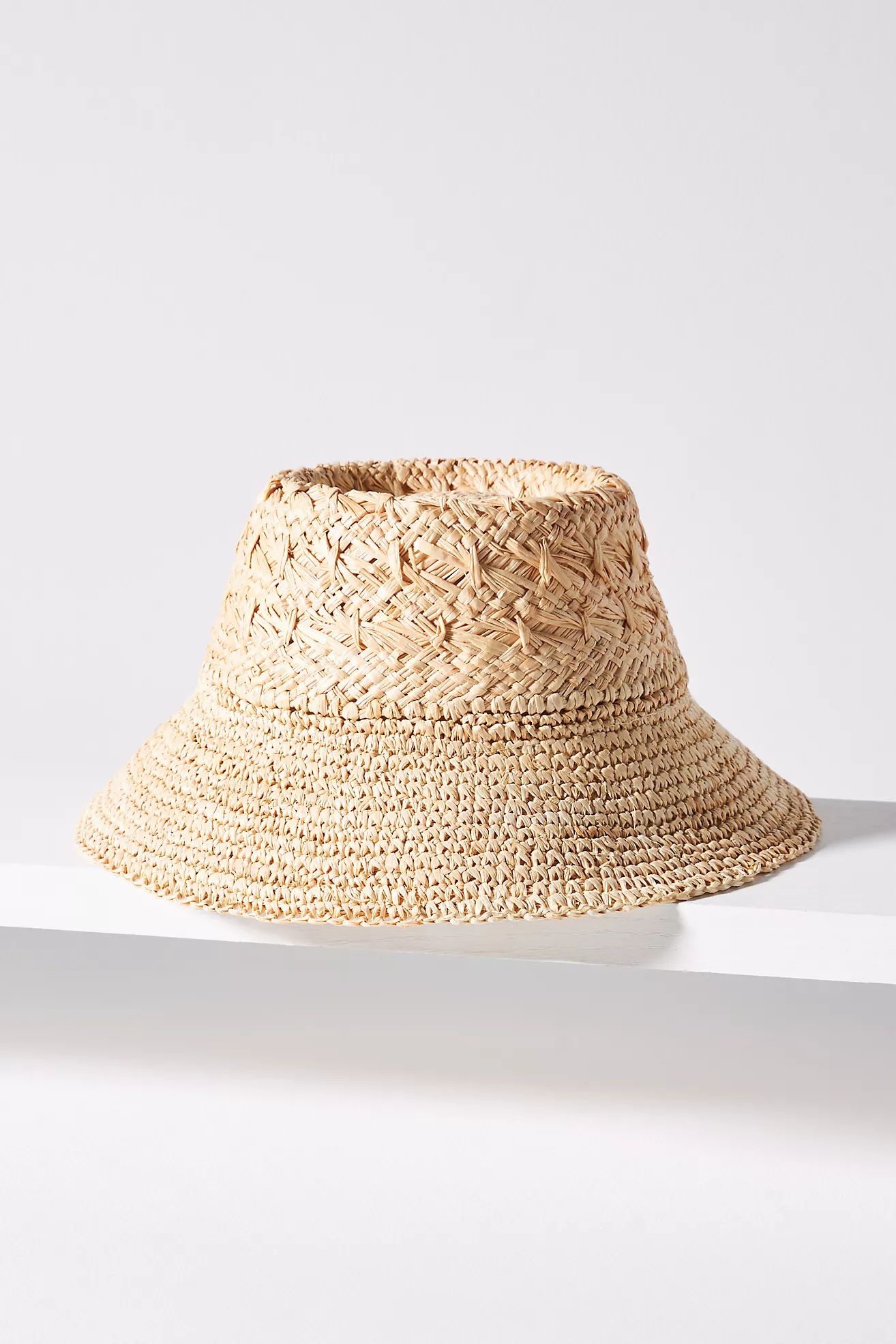Wyeth Double-Weave Straw Bucket Hat | Anthropologie (US)