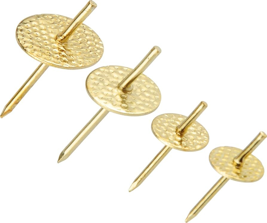 OOK 59243 Picture Hangers, Art Hangers, One Step Installation, Brass Finish, 60Lb., 18 Piece | Amazon (US)