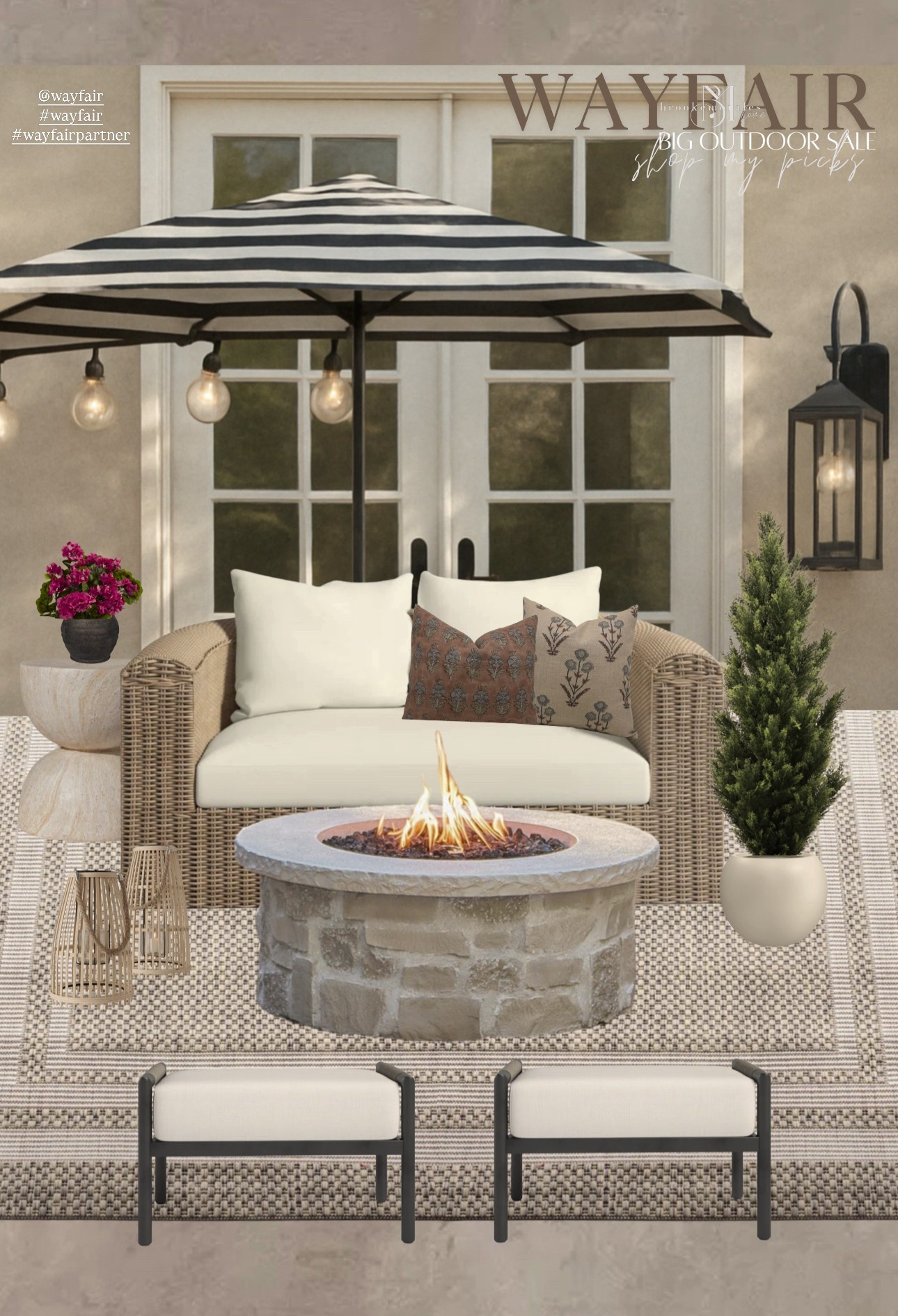 @wayfair #wayfair #wayfairpartner Fire pit glow, cozy textures, and timeless pieces — Found it all during Wayfair’s Big Outdoor Sale… don’t miss these picks! 

#LTKSeasonal #LTKSaleAlert #LTKStyleTip
