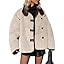 Tankaneo Womens Faux Fur Jackets Warm Winter Casual Button Down Stand Collar Long Sleeve Shaggy O... | Amazon (US)