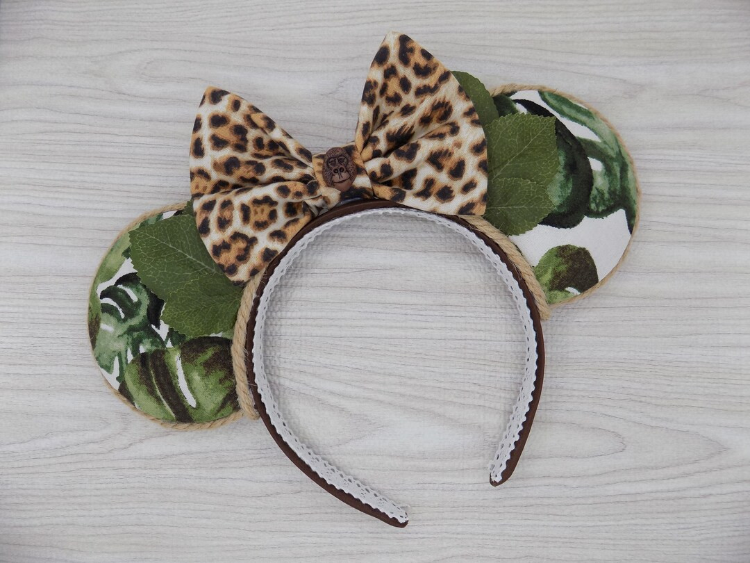 Jungle Cruise Minnie Ears | Animal Kingdom Inspired, Leopard Bow | Etsy (US)
