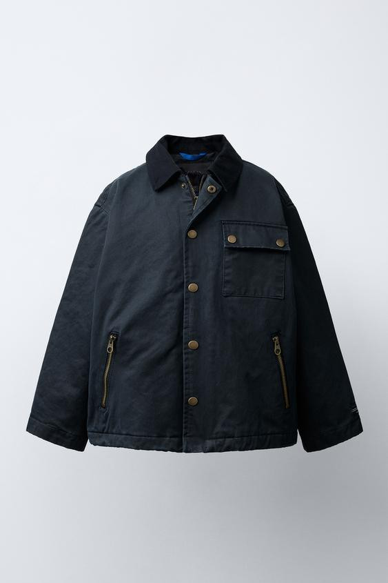 WAXED PARKA WITH POCKETS | Zara US