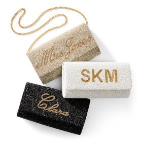 Beaded Foldover Crossbody Clutch | Mark and Graham