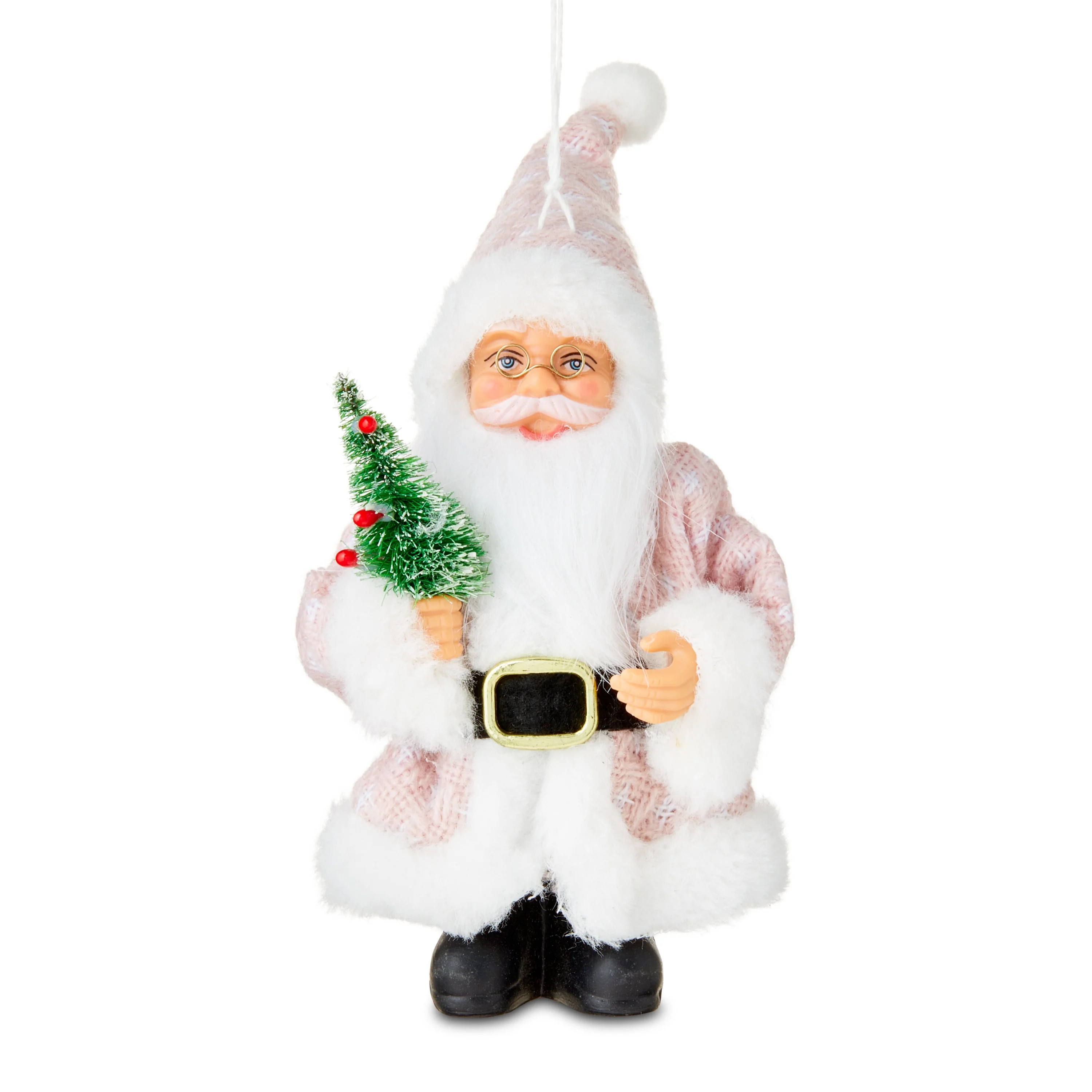 Pink Santa Christmas Ornament, 5.12 in, by Holiday Time | Walmart (US)