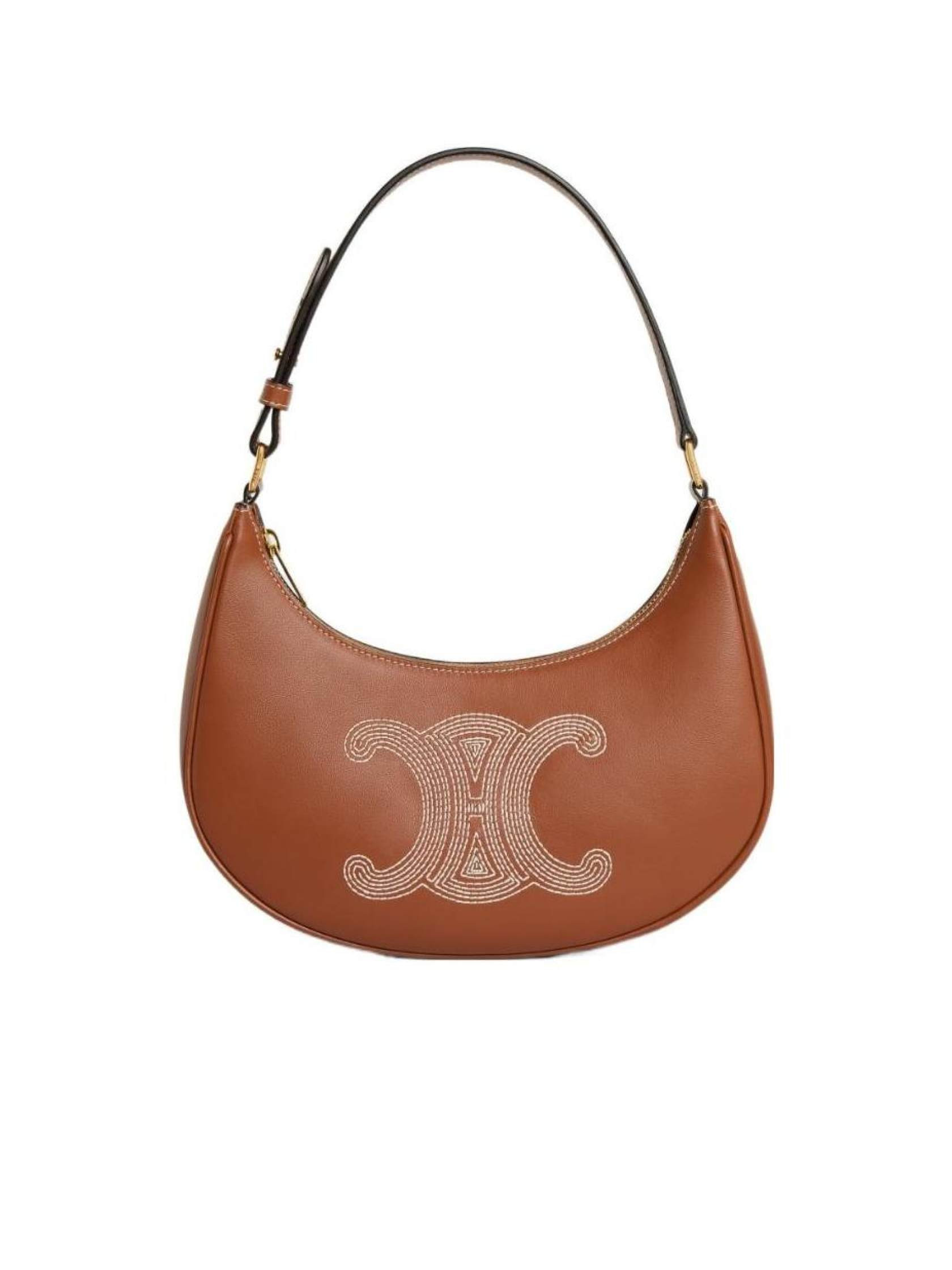 Ava Bag in Smooth Calfskin with Triomphe Embroidery | Senser US