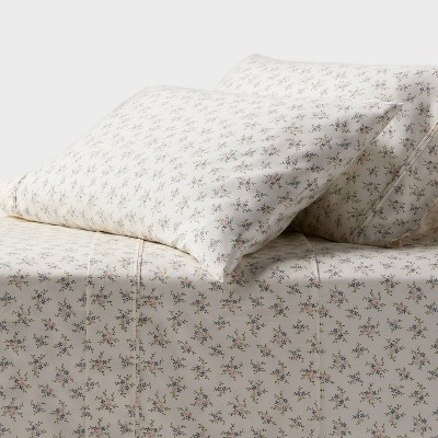 King 400 Thread Count Performance Sheet Set Blue Scalloped Hem - Threshold™ | Target