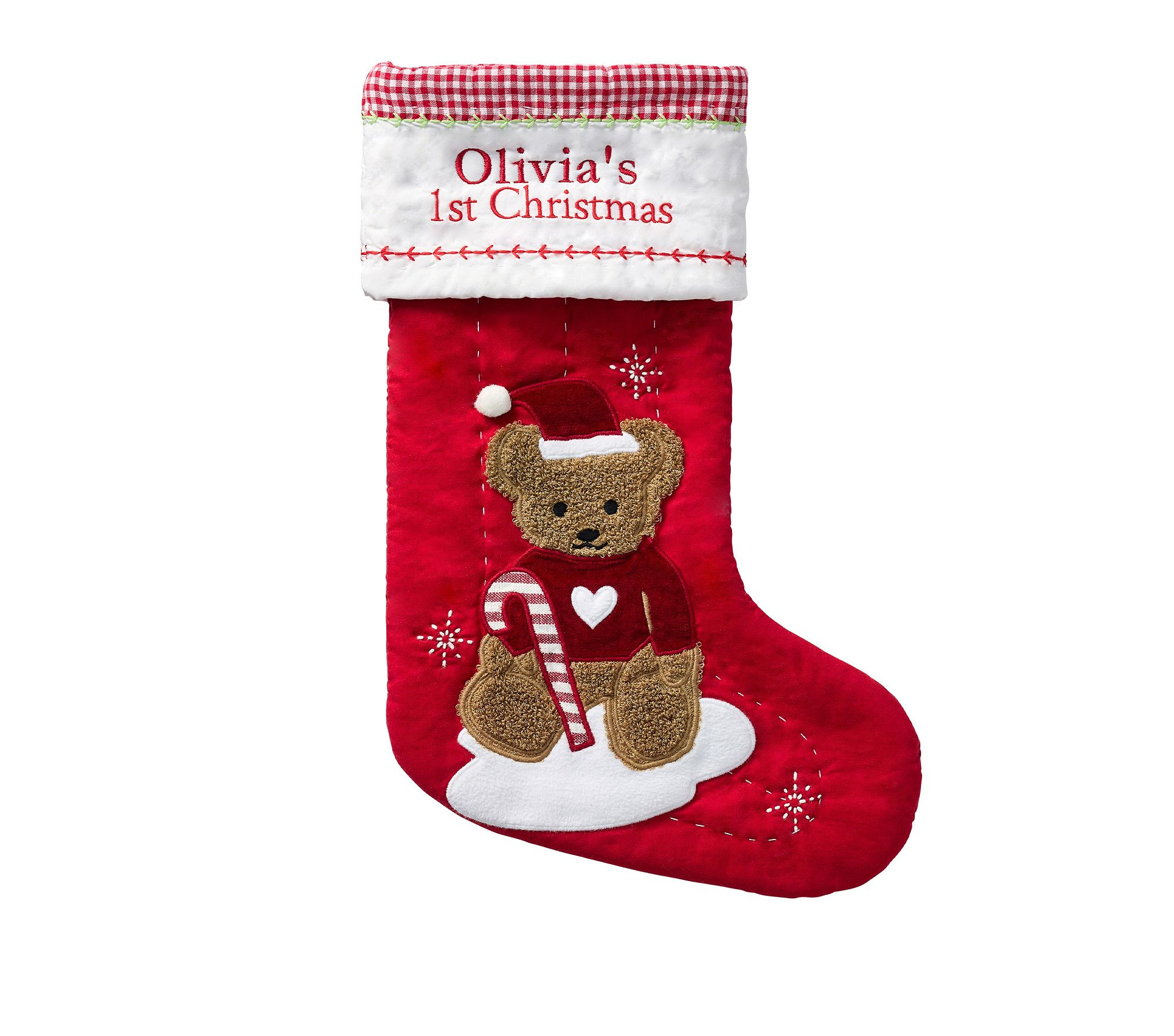 Baby's First Santa Teddy Bear Personalized | Pottery Barn Kids