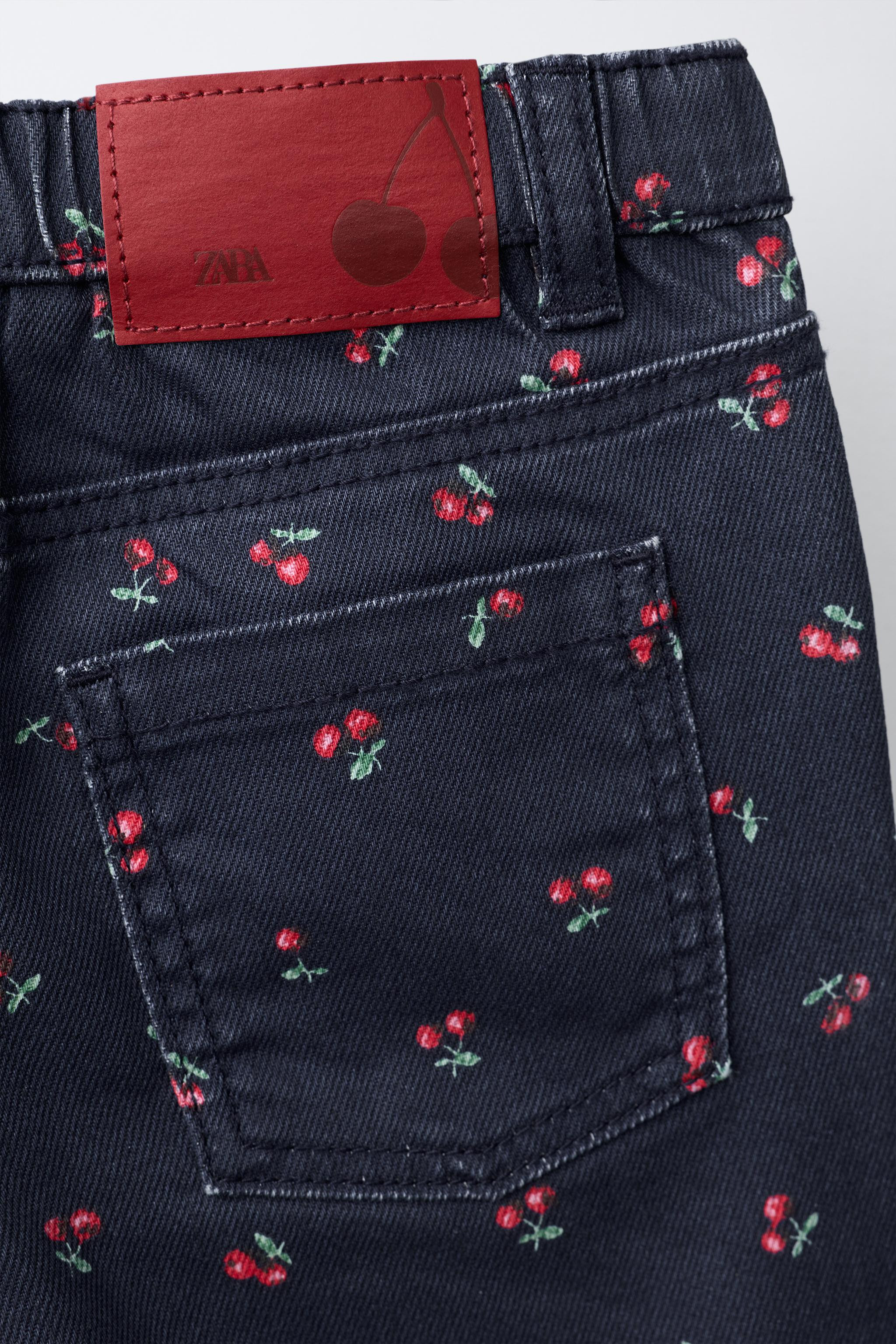 CHERRY PRINT TWILL CULOTTES | Zara US