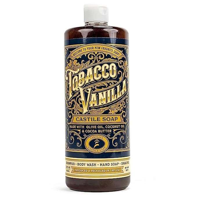 Castile Soap Liquid Body Wash Sensitive Skin – Natural Soap for Men with Olive Oil, Cocoa Butte... | Amazon (US)