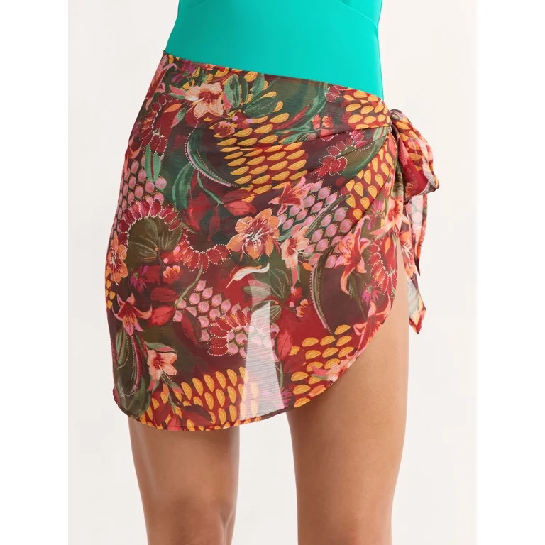 Sofia by Sofia Vergara Women's and Women's Plus Size Sarong, Sizes S/M-1X/2X - Walmart.com | Walmart (US)