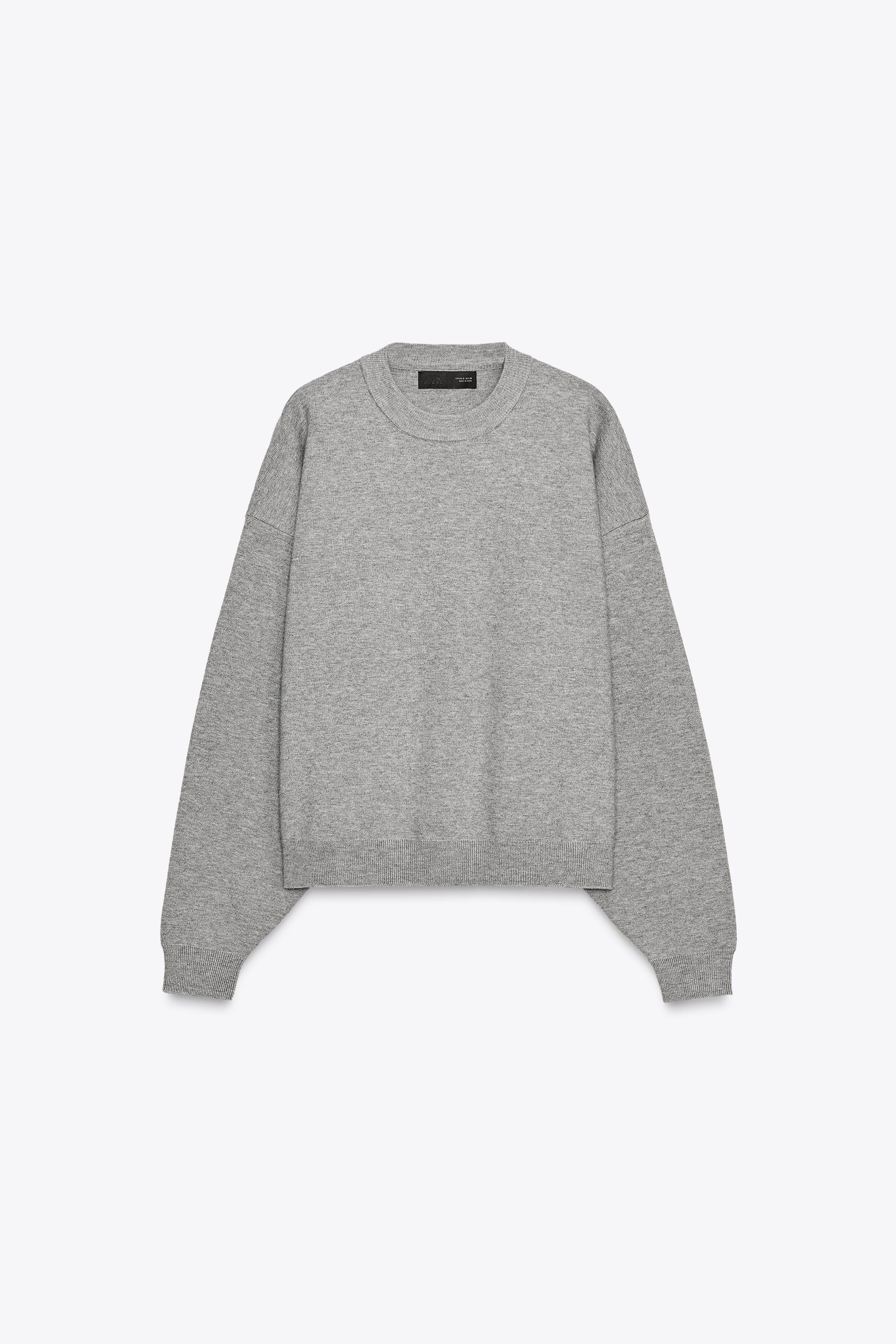 PLAIN KNIT SWEATSHIRT | Zara UK