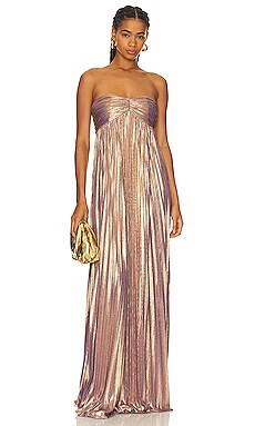 retrofete Lyanna Dress in Purple & Gold from Revolve.com | Revolve Clothing (Global)