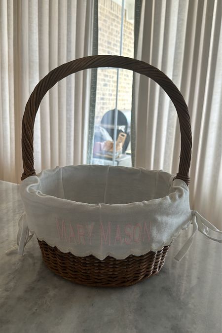 Ballard designs Easter basket 
Easter basket liner
Easter basket bow 

#LTKSeasonal #LTKkids