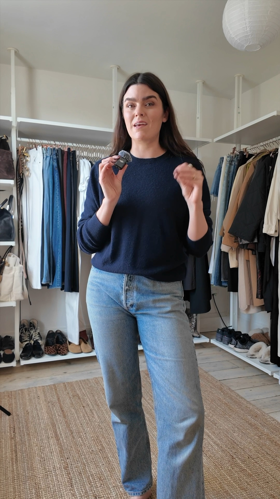 Style hack: elevating jeans and a jumper for spring, shopping items in your capsule wardrobe - jewellery, statement shoes, fancy coat or jacket, belts and chic bags. Black coat is London Double Breasted Coat from The Frankie Shop, belt is Déhanche

#LTKstyletip #LTKworkwear #LTKspring