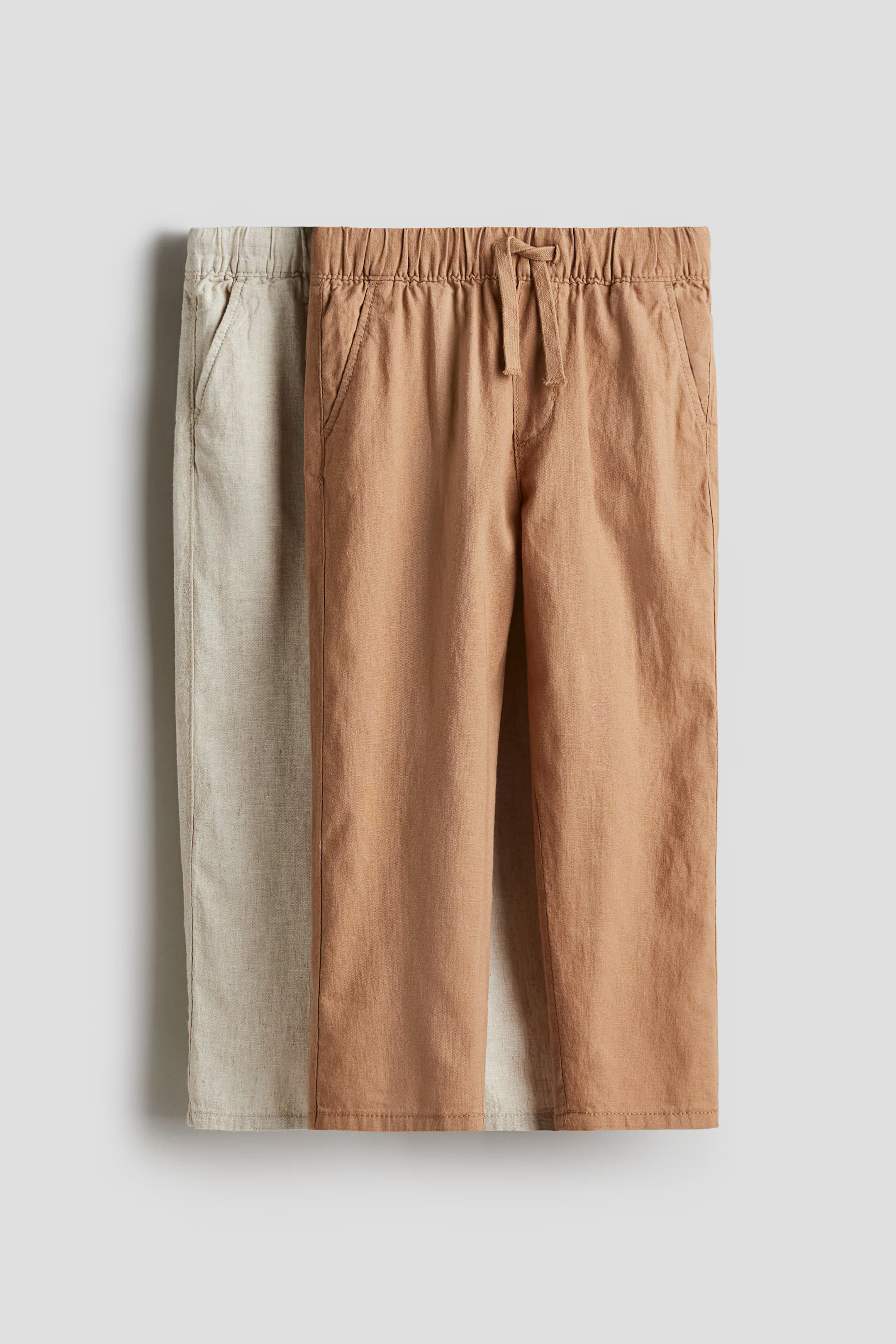 2-Pack Linen-Blend Pants | H&M (US + CA)