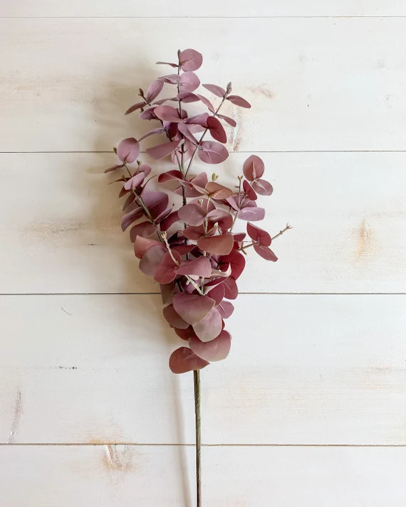 Grey/mauve Eucalyptus 3pcs  Grey  Mauve  Eucalyptus  Fall - Etsy | Etsy (US)