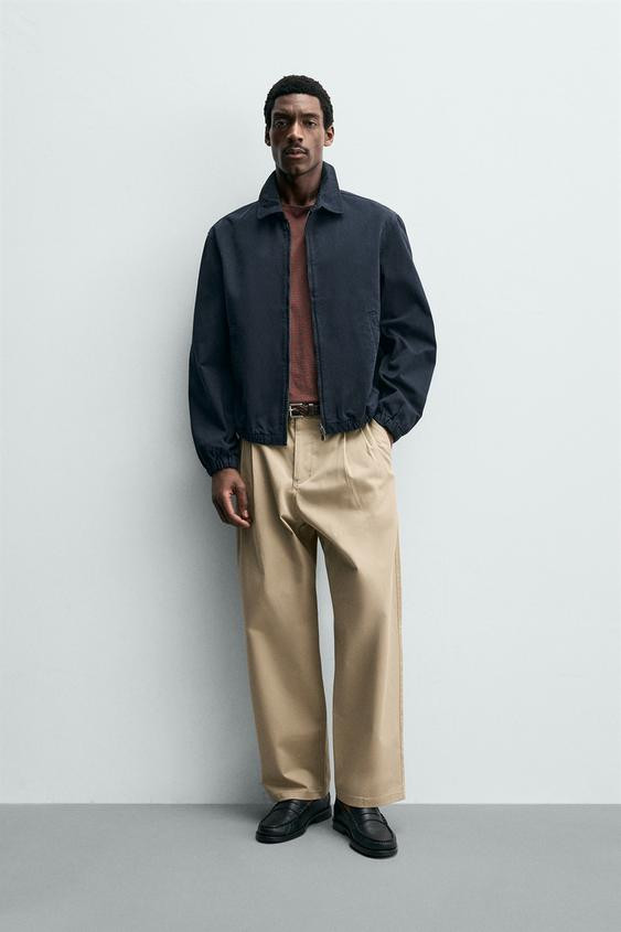 WASHED COTTON REGULAR FIT JACKET | Zara US