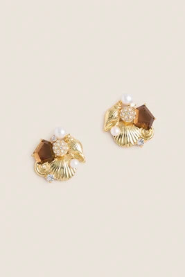 Gold Majolica Earrings | Tuckernuck (US)