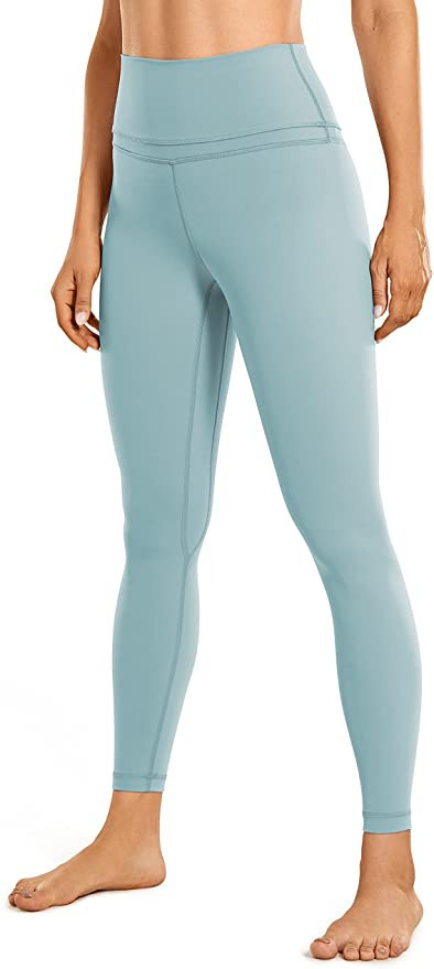CRZ YOGA Women's Naked Feeling Workout Leggings 25 Inches - 7/8 High Waist Yoga Tight Pants | Amazon (US)