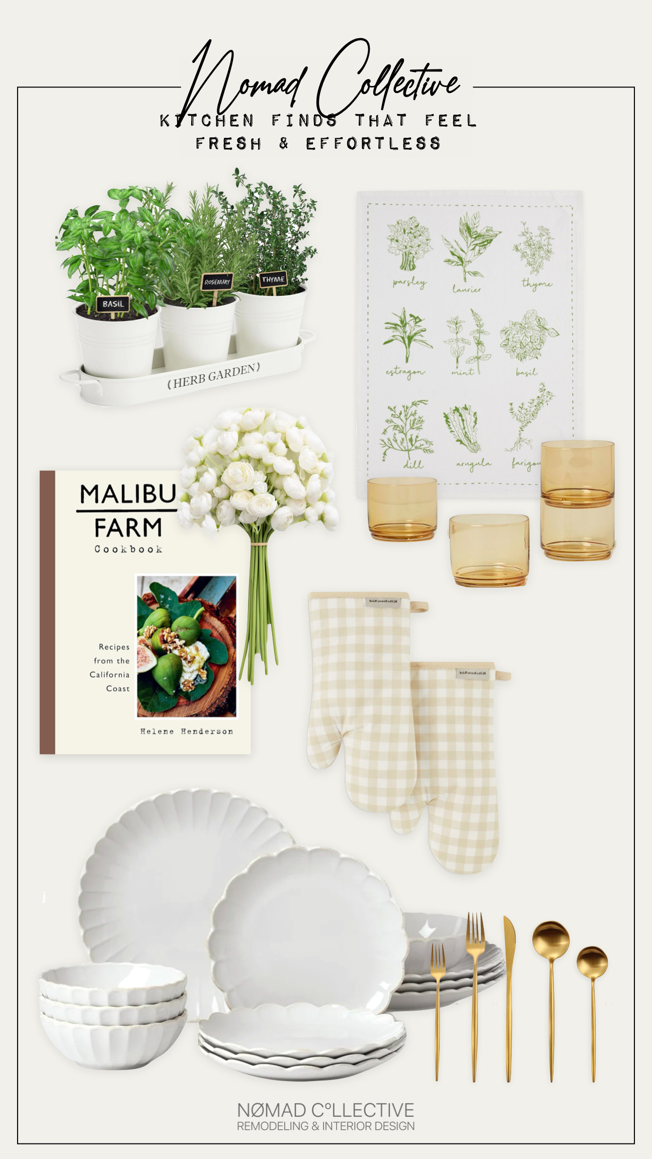 A few pieces to freshen up your kitchen—new recipes, seasonal herbs, and a set of gingham oven mitts to bring in that easy spring feeling. 

 #LTKSeasonal #LTKHome