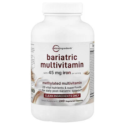 Micro Ingredients, Bariatric Multivitamin, 240 Vegetarian Capsules | iHerb