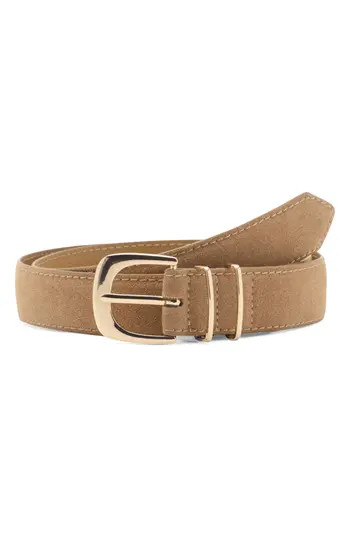 MANGO Suede Belt in Sand at Nordstrom Rack, Size Medium | Nordstrom Rack