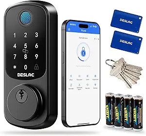 DESLOC B200 Fingerprint Smart Door Lock, Keyless Entry Door Lock, App Control, Smart Locks for Fr... | Amazon (US)