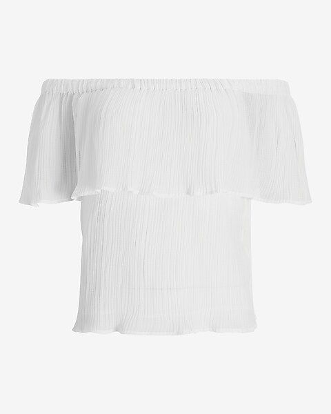Textured Off The Shoulder Top | Express