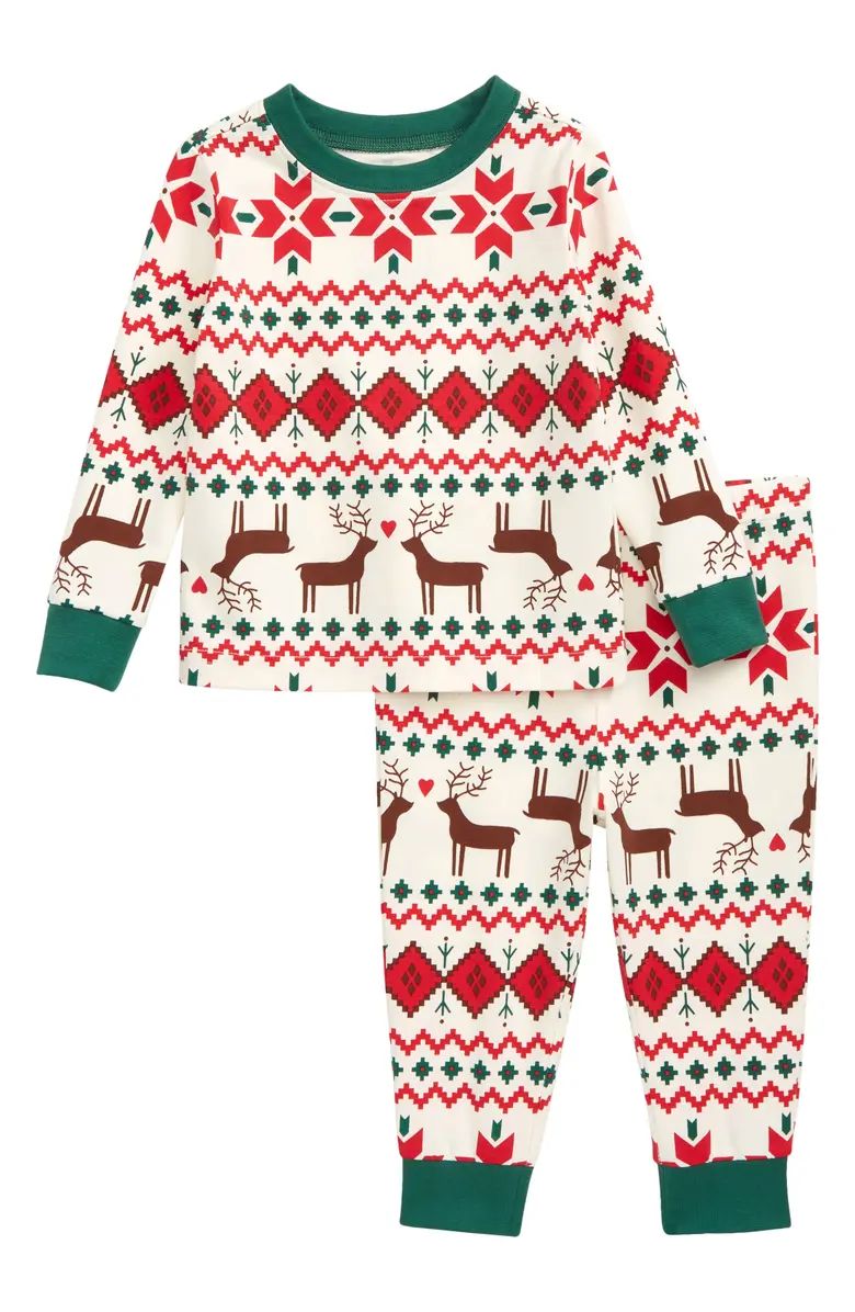 Nordstrom Kids' Matching Family Moments Fitted Two-Piece Pajamas | Nordstrom | Nordstrom