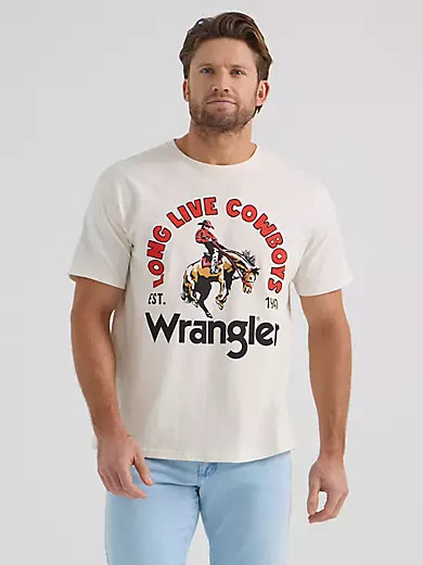 Wrangler x Diamond Cross Giddy Up Tee in Marshmallow | Wrangler