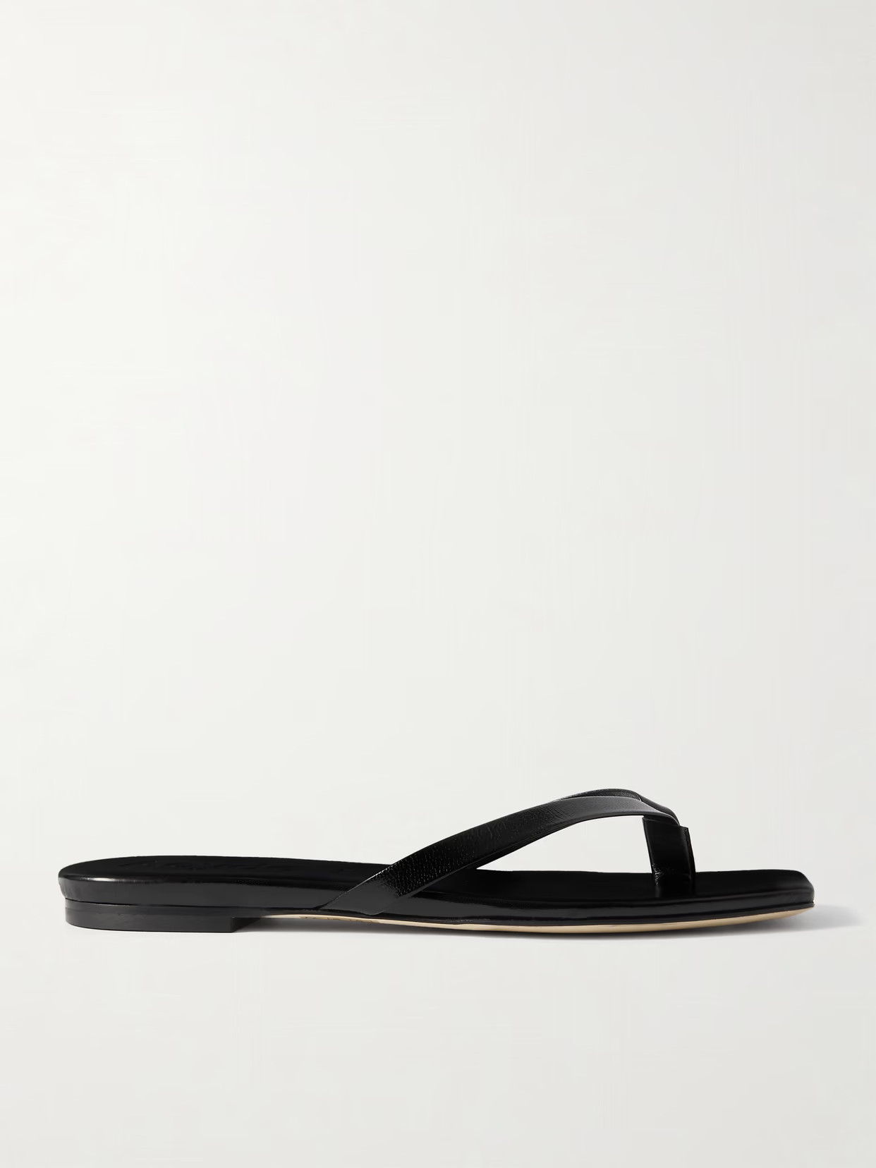 Aeyde - Renee Leather Flip Flops - Black | NET-A-PORTER (US)