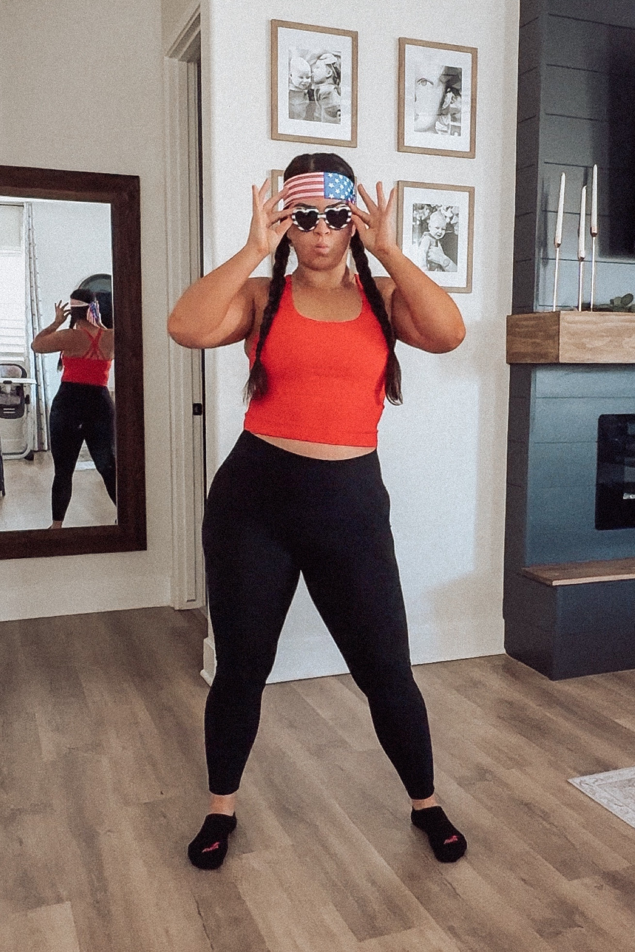 Women’s active outfit ❤️
I’m wearing a large in top and bottoms 

#LTKMidsize #LTKActive #LTKFitness