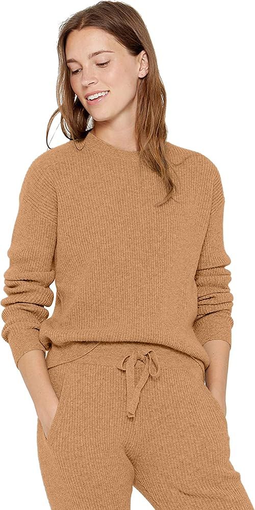 State Cashmere Women’s 100% Pure Cashmere Knitted Loungewear • Add Both to Cart for Set | Amazon (US)