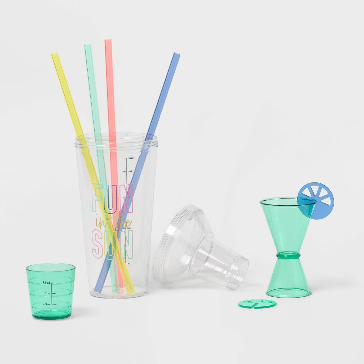 10pc 24 fl oz Cocktail Shaker Set - Sun Squad™ | Target