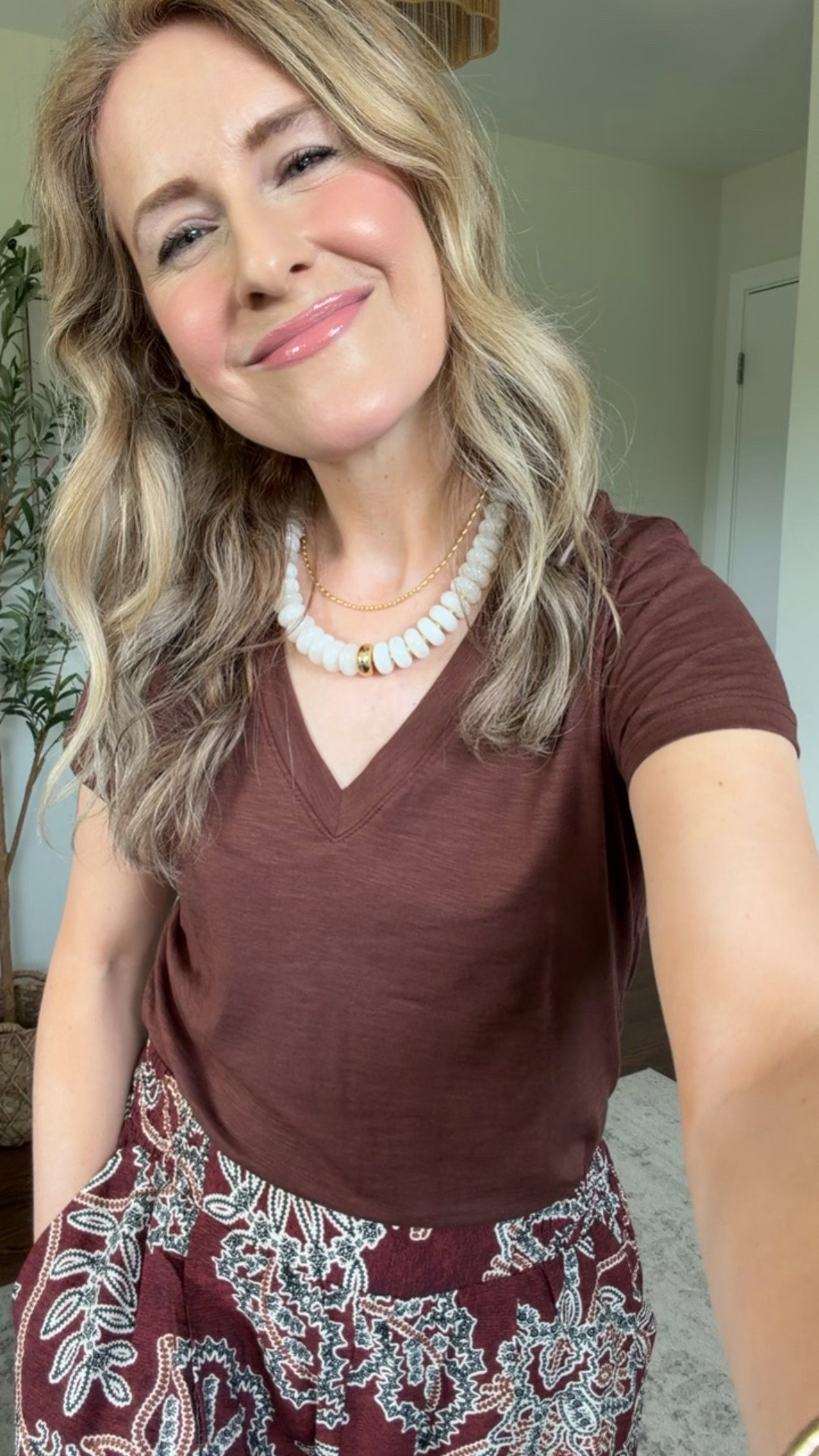 Best vneck tee! Just like my Nordstrom ones! I got my true size small no need to size up in these. #walmartfashion

#LTKOver40