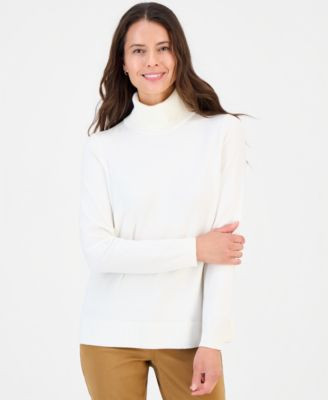 Style & Co Petite Long-Sleeve Turtleneck Sweater, Created for Macy's - Stormy Heather | Macy's