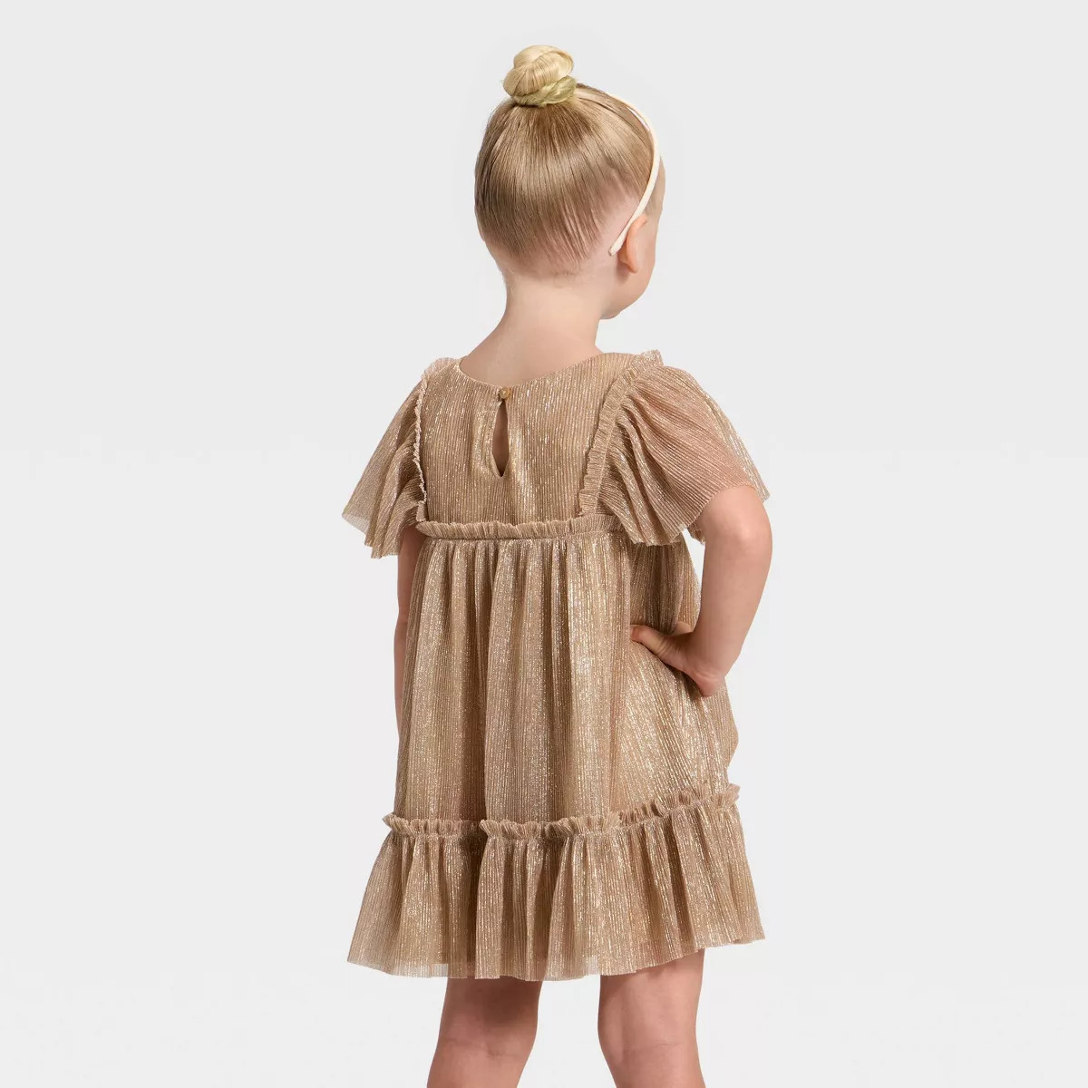 Toddler Girls' Tulle Dress - Cat & Jack™ Gold | Target