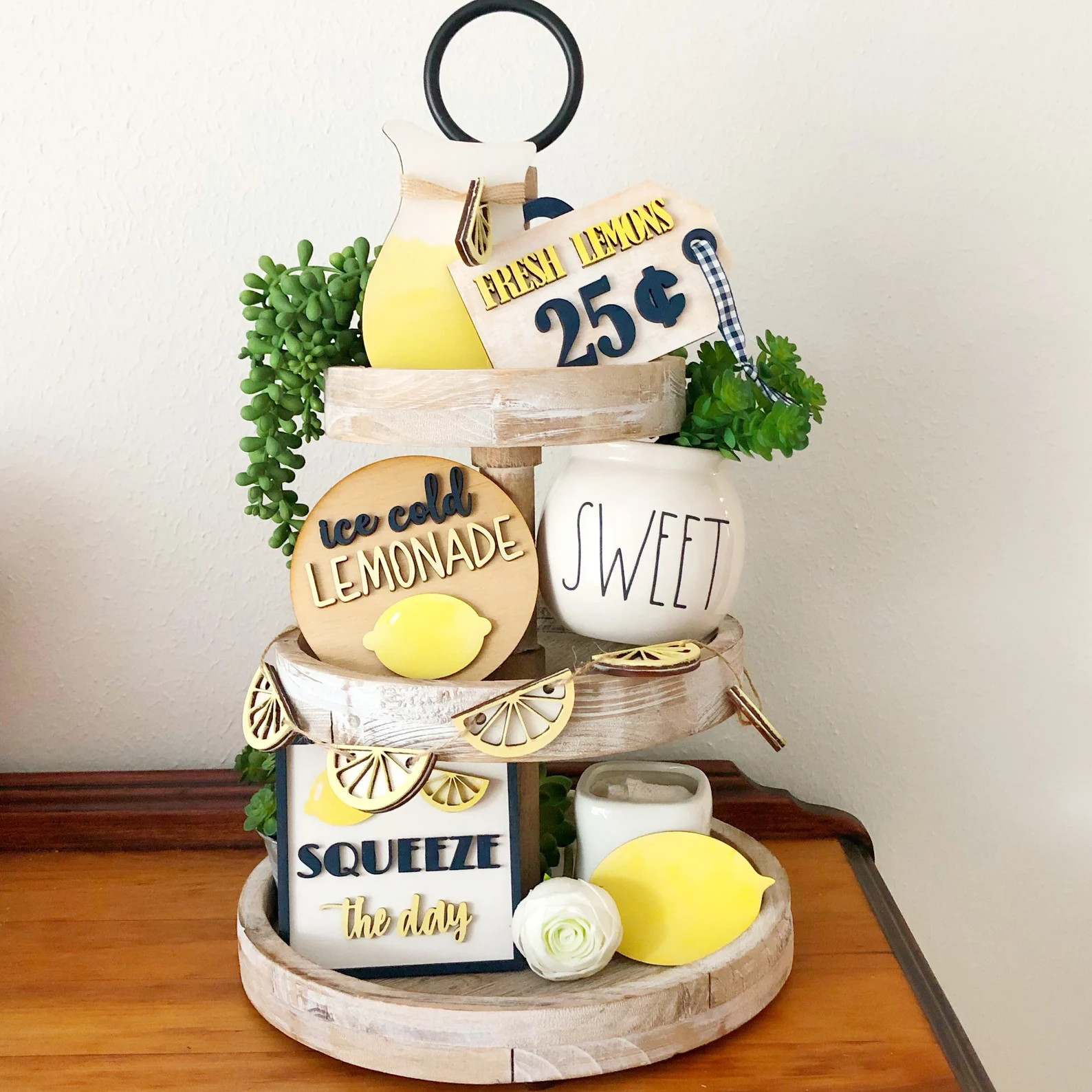 Lemonade tiered tray set | Etsy (US)