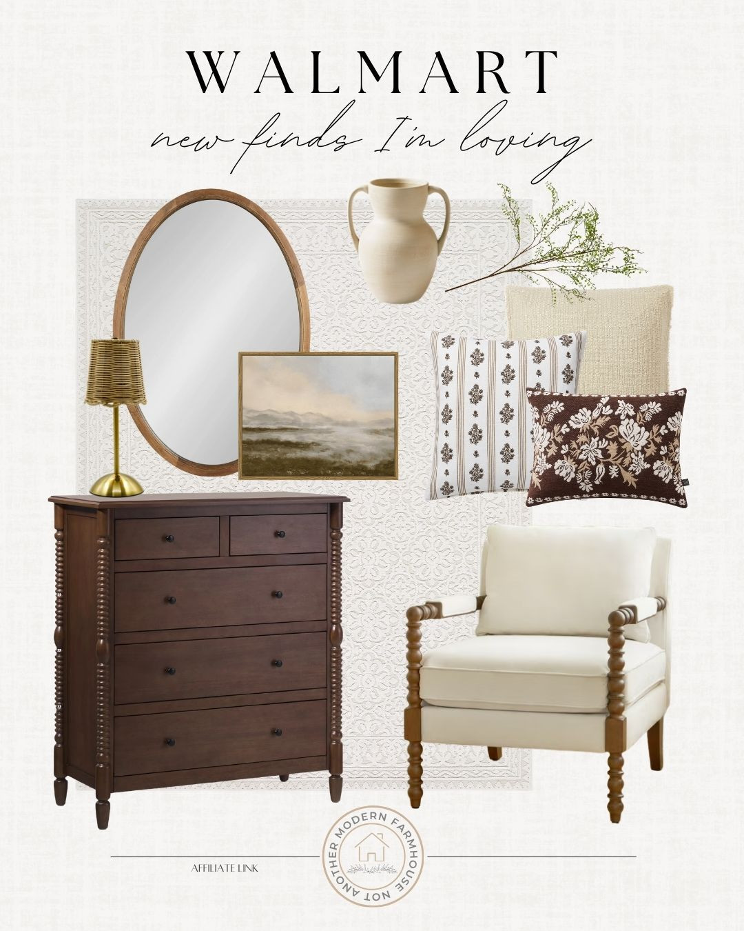 Walmart home finds I’m loving lately. 🌿 Timeless, classic pieces that make your space feel warm and collected. ✨

Walmart home decor, neutral home decor, classic home style, traditional home decor, warm wood furniture, cozy home aesthetic, living room decor ideas, bedroom decor finds, accent chair styling, dresser decor ideas, vintage inspired decor, affordable home finds, elevated home style, timeless home aesthetic. 

 #LTKHome