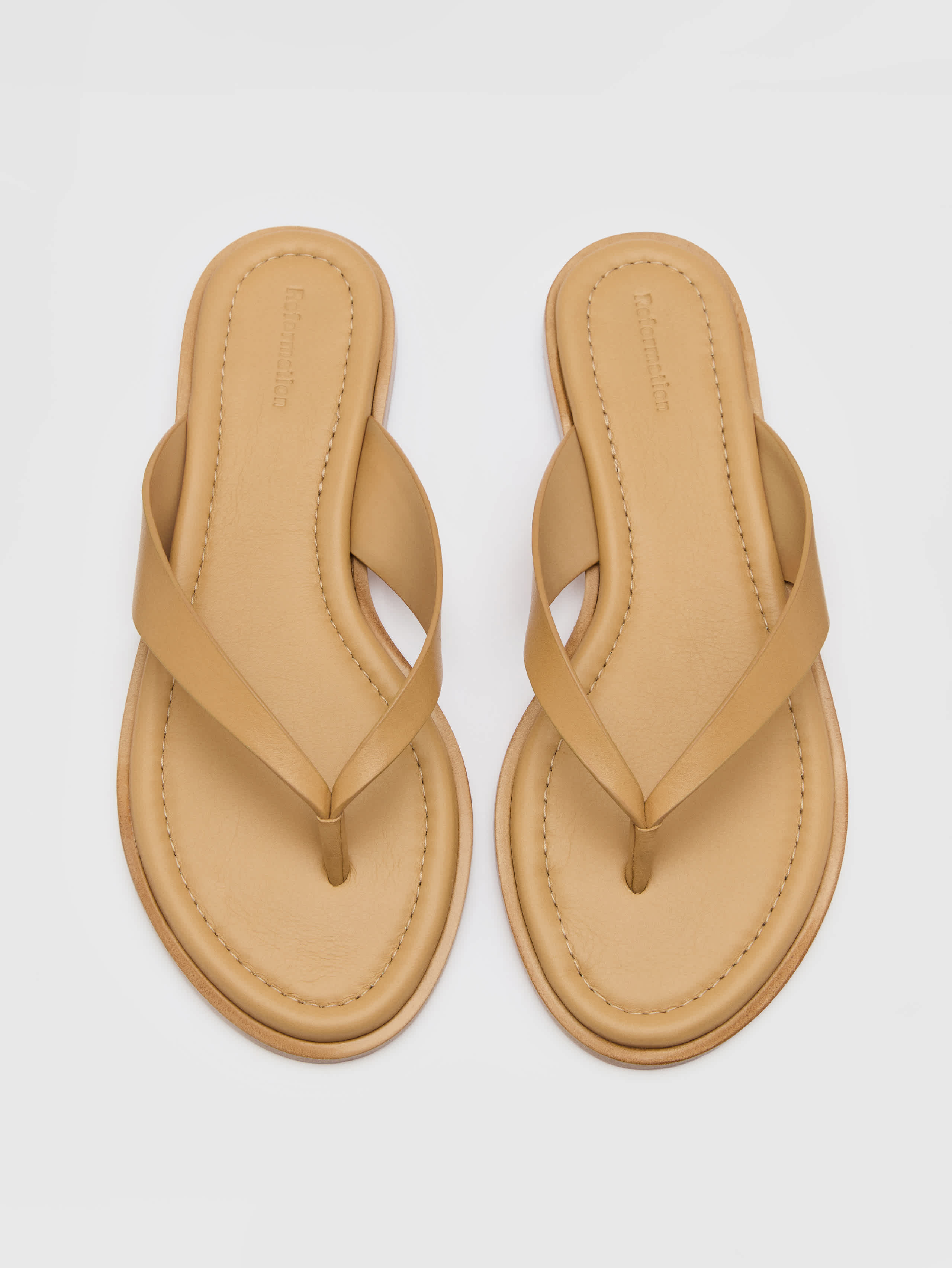 Reformation Jessie Thong Sandal Natural 8 | Reformation (Global)