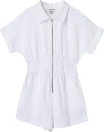 Kids' Smock Waist Terry Romper | Nordstrom