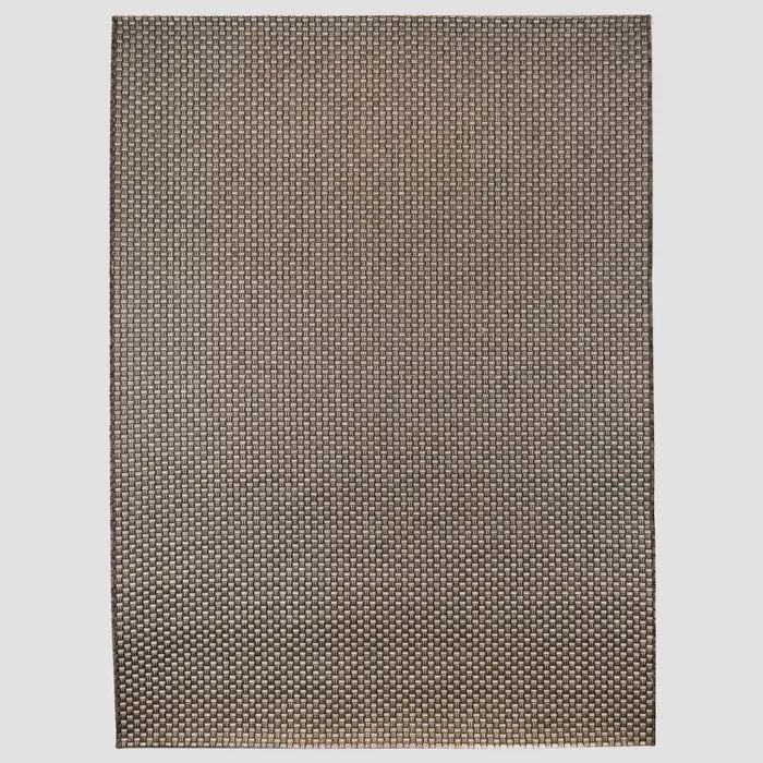 Basketweave Outdoor Rug Coffee - Smith & Hawken™ | Target