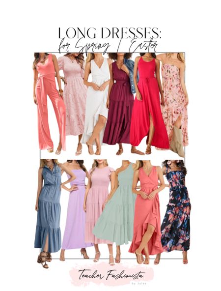 Long dresses— perfect for vacation, resort wear, Easter weekend, Easter Sunday… and just spring in general!

#LTKSeasonal #LTKfindsunder100 #LTKfindsunder50