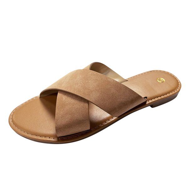 uikmnh Women Slippers Sandals For Women Summer Flat Slippers Retro Sandals Brown 7.5 - Walmart.co... | Walmart (US)