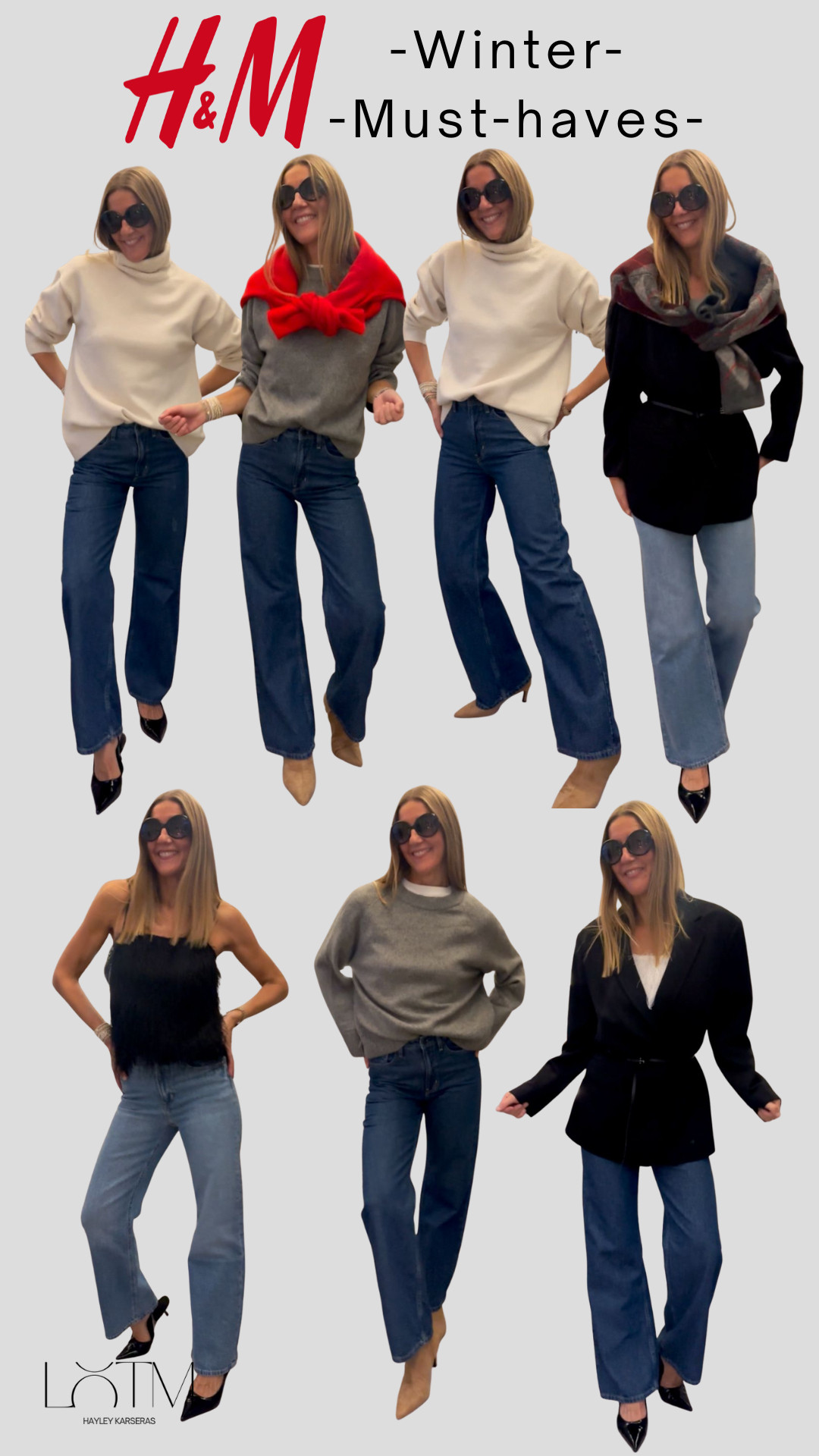 Style all new H&M with me! What to wear this winter | Cosy knitwear | Stylish Blazer | Tan Suede boots | Fringe detail top | Jeans | Kitten heels 

 #LTKwinter #LTKeurope #LTKstyletip