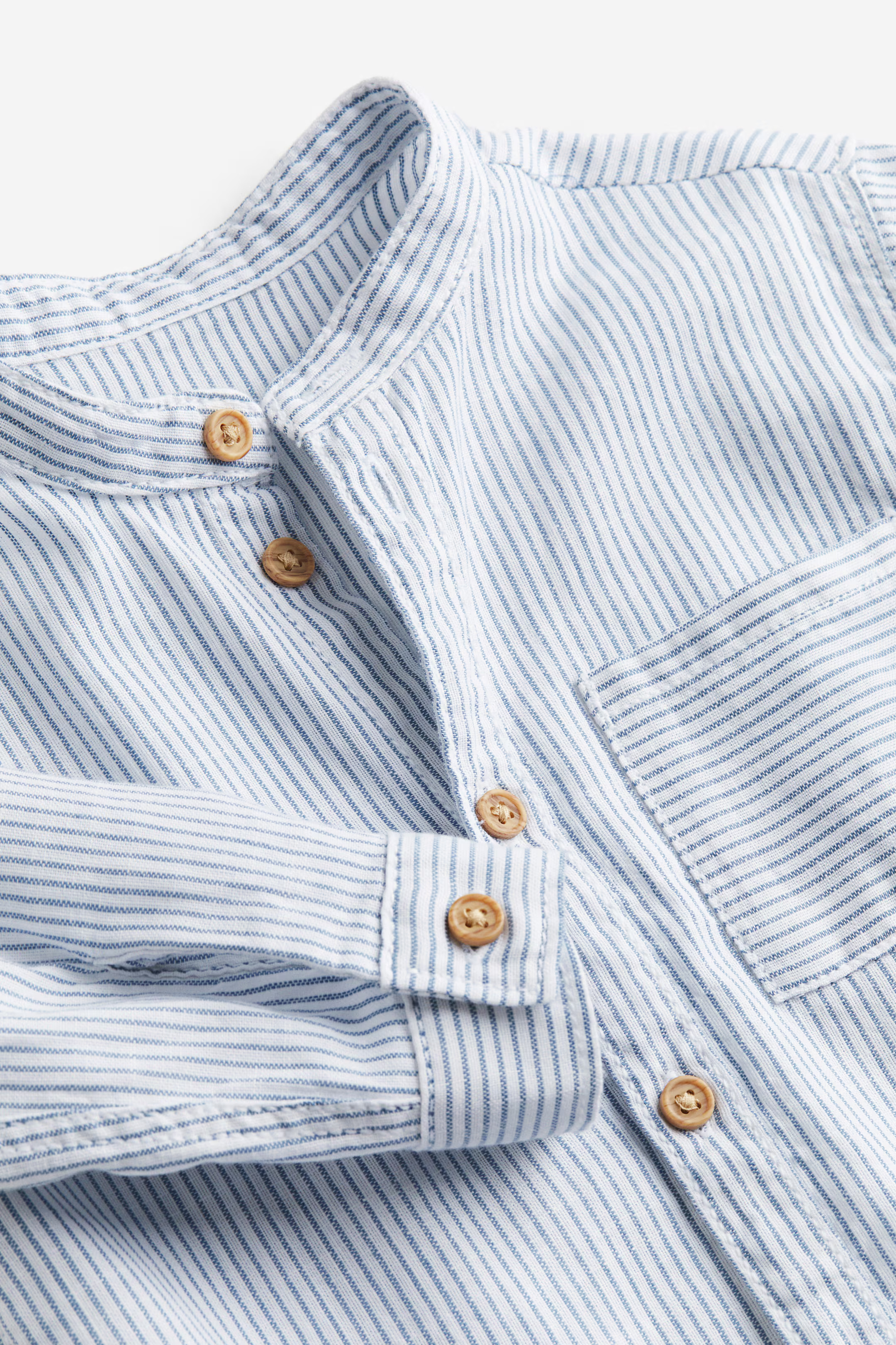 Band-collar Cotton Shirt | H&M (US + CA)