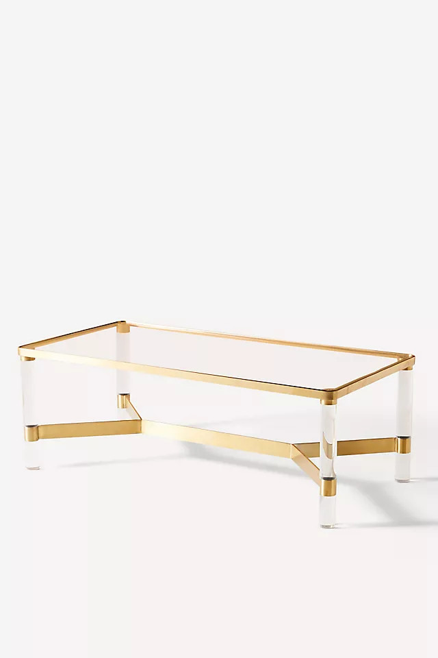 Oscarine Lucite Rectangular Coffee Table | Anthropologie (US)