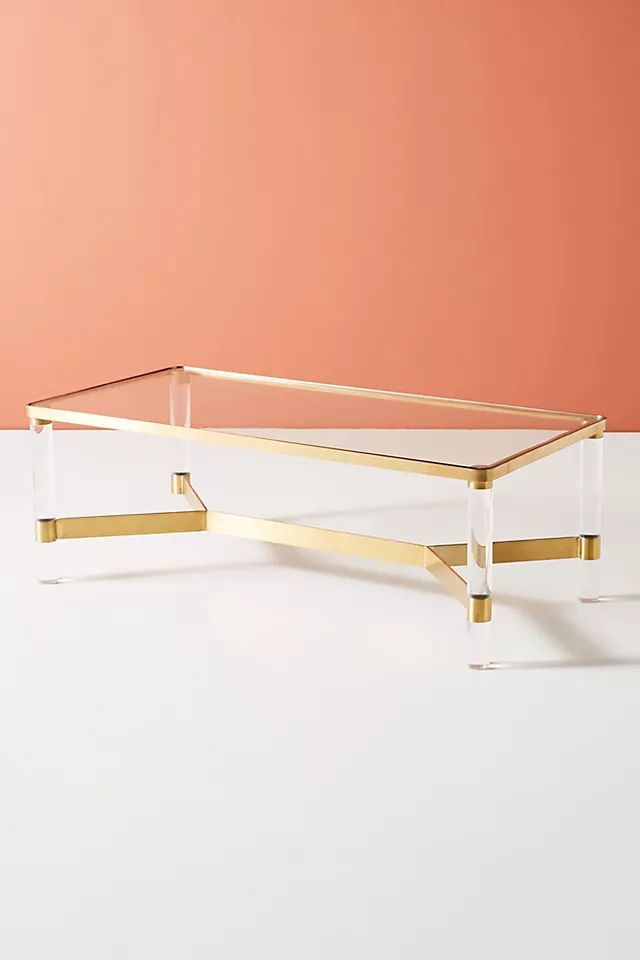 Oscarine Lucite Rectangular Coffee Table | Anthropologie (US)